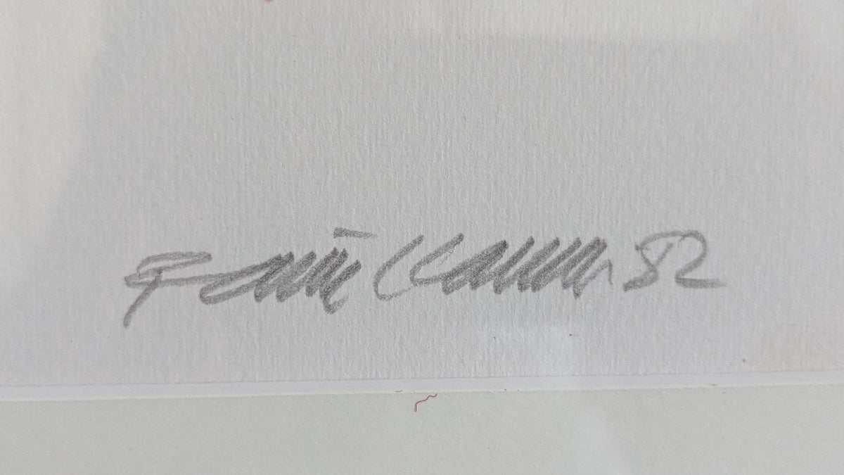 Raimo Kanerva - Aakkoset (Signeerattu Grafiikka 1982)
