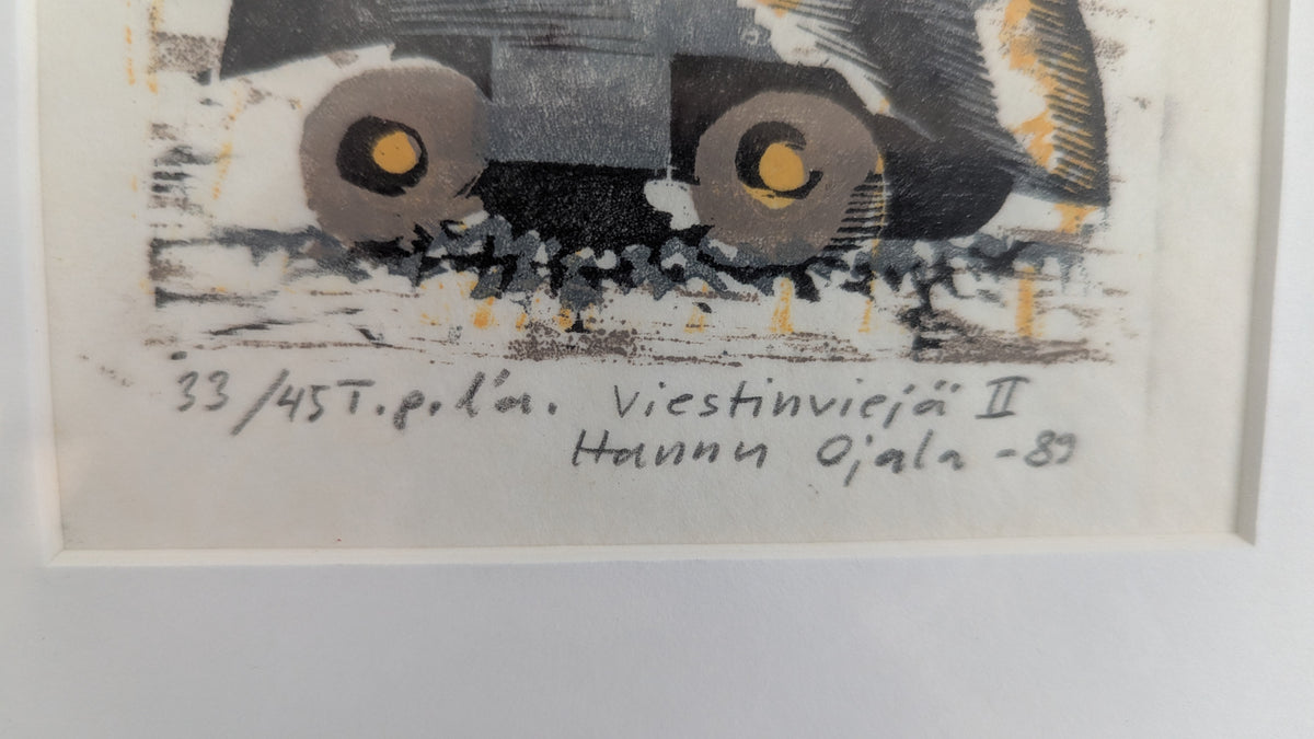 Hannu Ojala - Viestinviejä II (Signeerattu Grafiikka 1989)