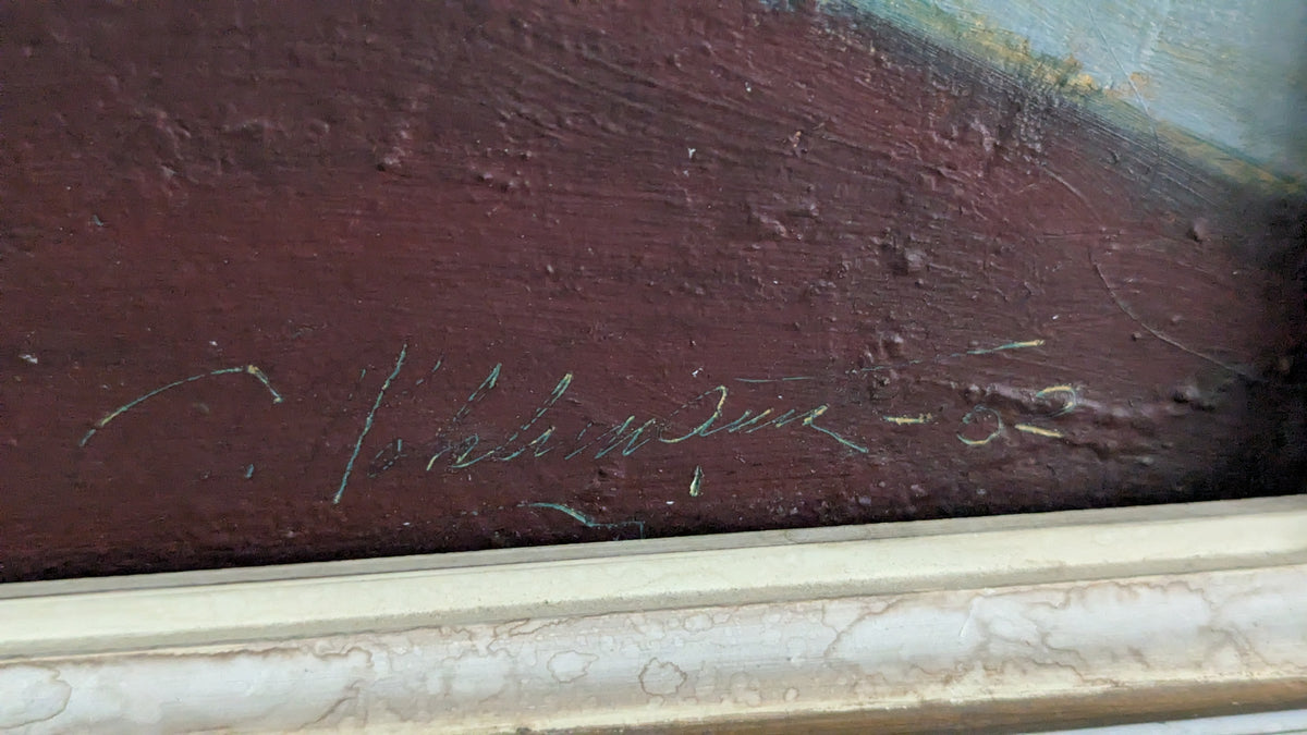 Pertti Kolehmainen - Kukka-asetelma (Signeerattu Öljyvärityö 1962)