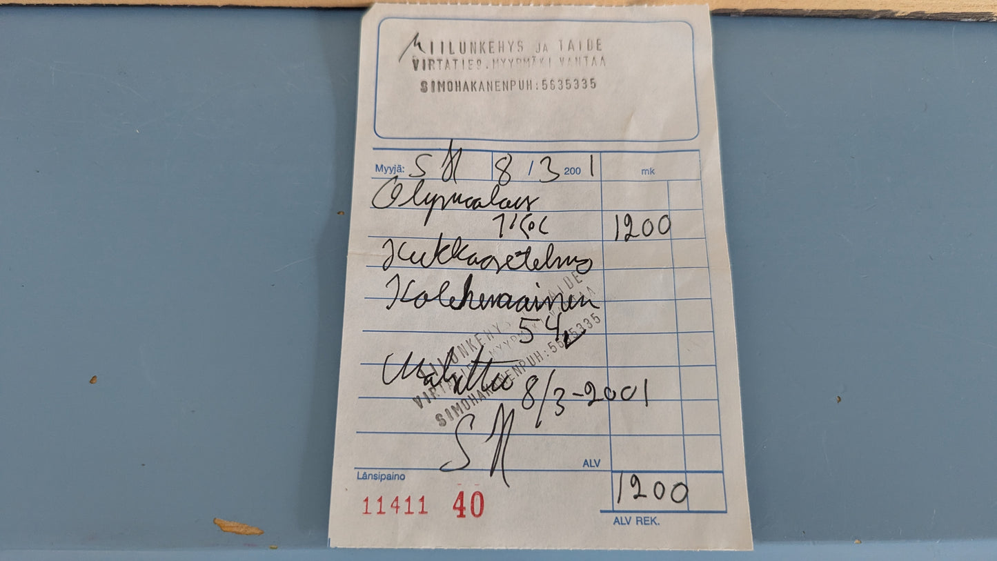Kolehmainen - Kukka-asetelma (Signeerattu Öljyvärimaalaus 1954)