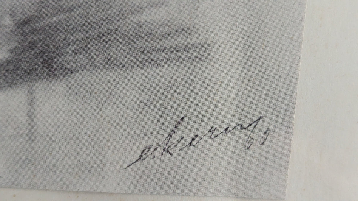 Signeerattu Sekatekniikkatyö Vuodelta 1960
