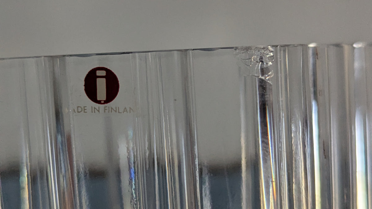 Iittala Arcadia Maljakko (1966-1989, Signeerattu, Tapio Wirkkala)
