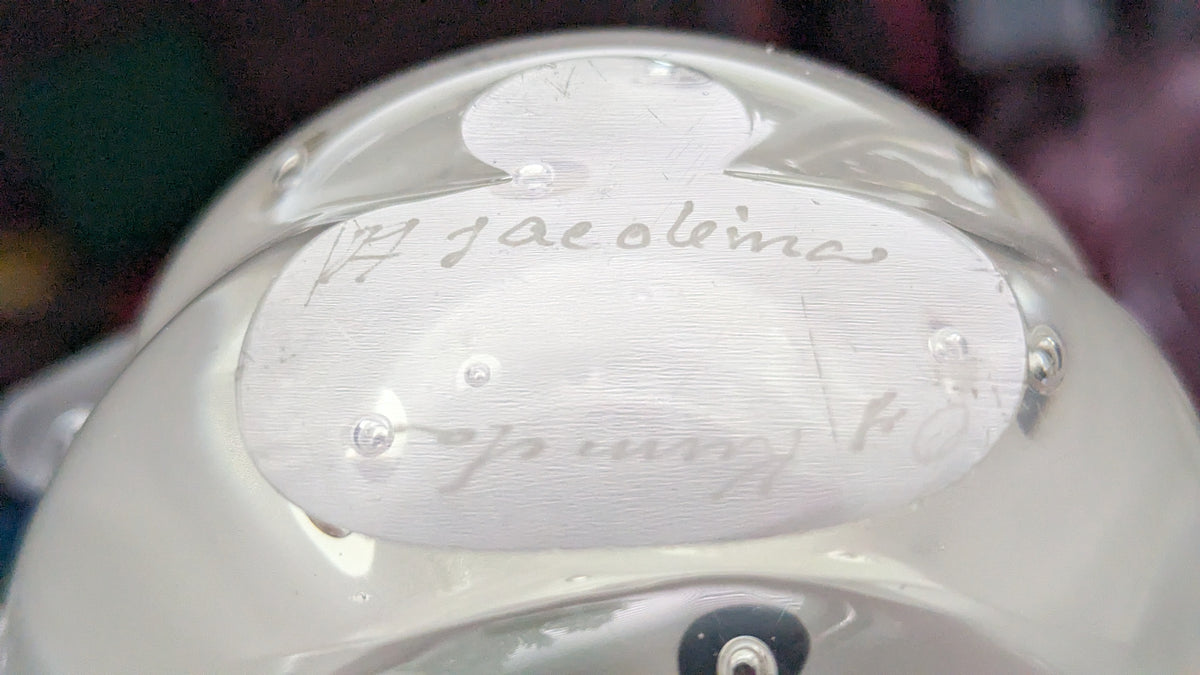 Kumela Kyyhky Taidelasiesine (Signeerattu, Armando Jacobino)