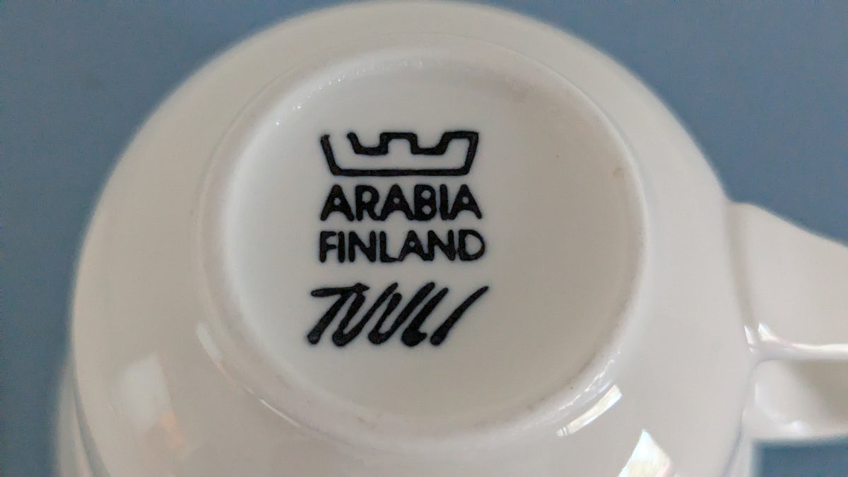 Arabia Tuuli Kahviastiasto 12-Hengelle ( 24-osaa, Heljä Liukko-Sundström)