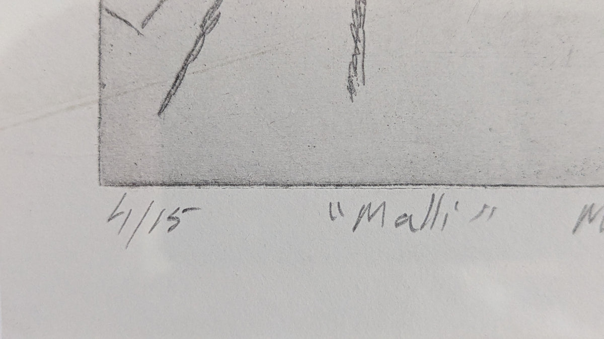 Markku Kolehmainen - Malli (Signeerattu Grafiikka 1977)