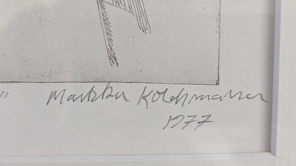 Markku Kolehmainen - Malli (Signeerattu Grafiikka 1977)