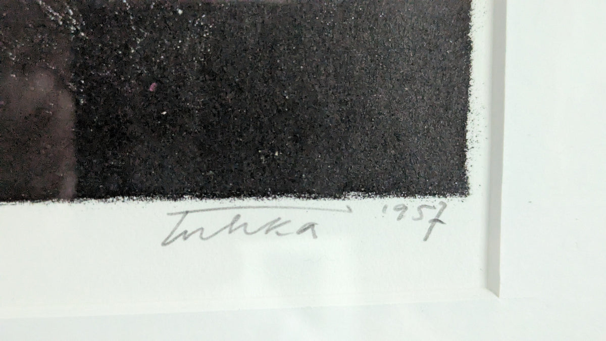 Aukusti Tuhka - Tervasaaren Paperitehdas (Signeerattu Litografia 1957)