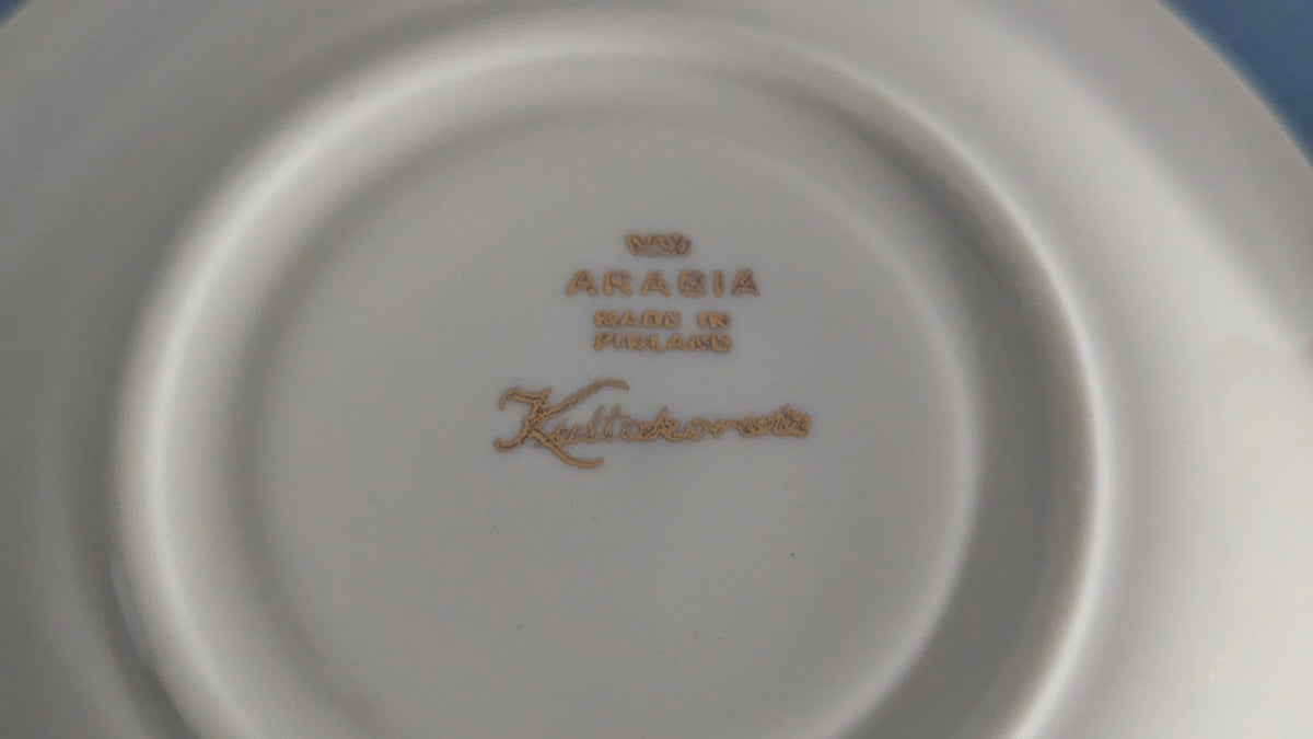 Arabia Kultakoriste Kahviastiasto 11-Hengelle (22-osainen, Olga Osol)