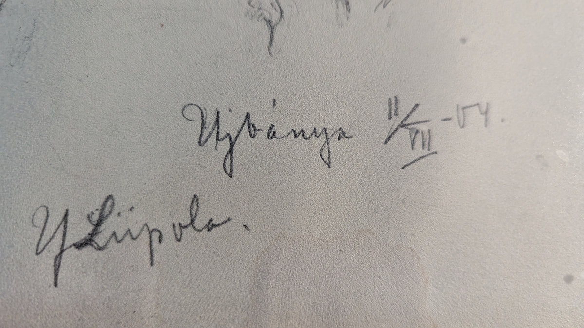 Yrjö Liipola - Királyfalvy - Kraftin Asunto (Signeerattu Lyijypiirros 1904)