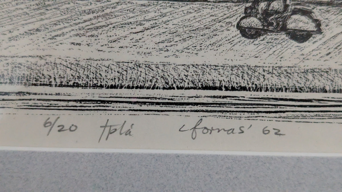 Leander Fornas - Mannerheimintie 4 (Signeerattu Grafiikka 1962)