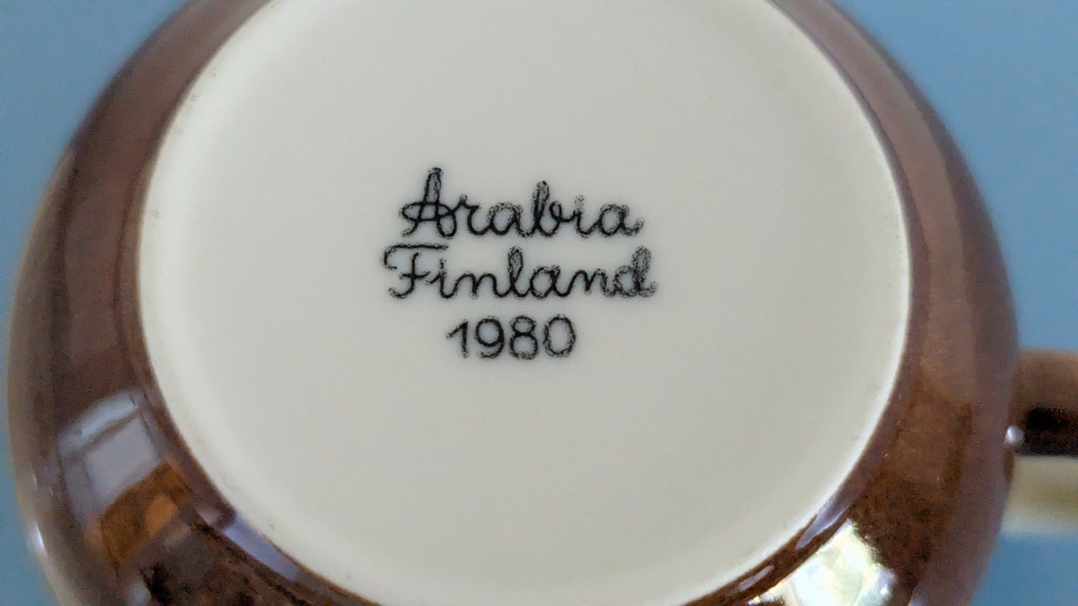 Arabia Äidille 1980 Kahvikuppi ja Tassi (Heljä Liukko-Sundström)