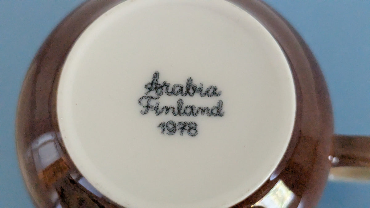 Arabia Äidille 1978 Kahvikuppi ja Tassi (Heljä Liukko-Sundström)