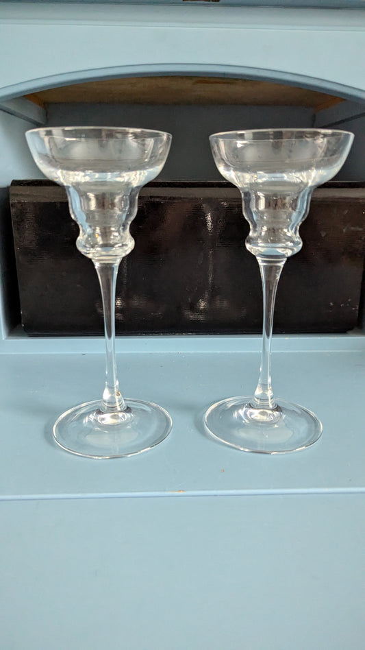 Cristal D'Arques - Vicomte Kynttilänjalka (2kpl, 1970-1990-luku)