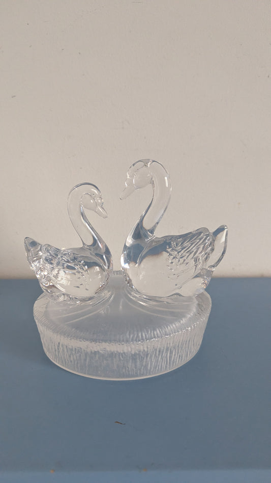 Royal Crystal Rock (RCR) - Wildlife Sarjan Joutsenet Koriste-esine (Kristallia)