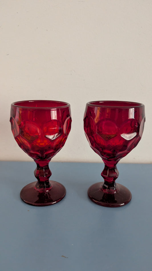 Imperial Glass - Provincial Liköörilasi (2kpl, 1969-1973)