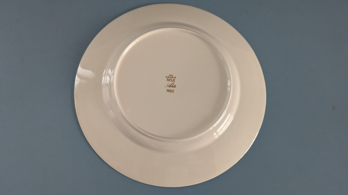 Arabia Ahti Ruokalautanen (6kpl, 1967-1970, Raija Uosikkinen)