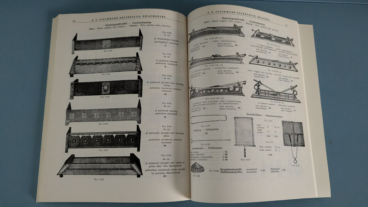 G.F. Stockmann Tuotekuvasto 1915 (180-sivua, Näköispainos)