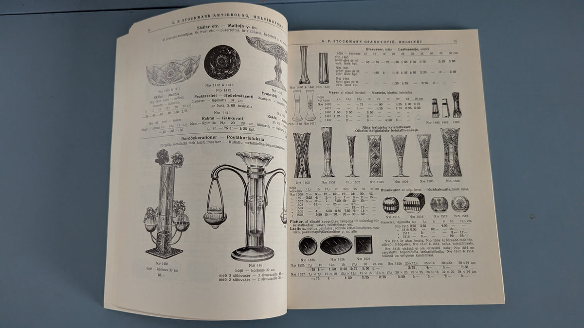 G.F. Stockmann Tuotekuvasto 1915 (180-sivua, Näköispainos)