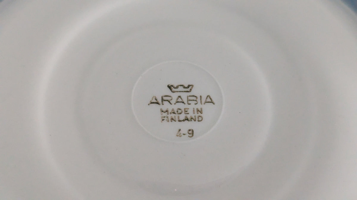 Arabia RL-Mallin Sinikukkainen Kahviastiasto 11-Hengelle (22-osainen, 1952-1964)
