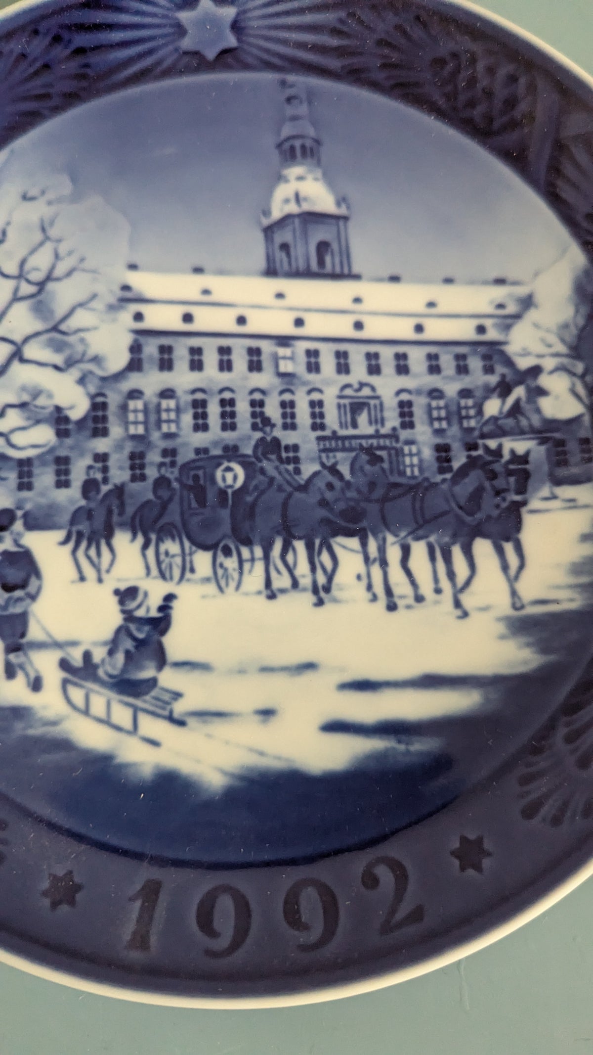 Royal Copenhagen - The Royal Coach Joululautanen 1992 (Sven Vestergaard)