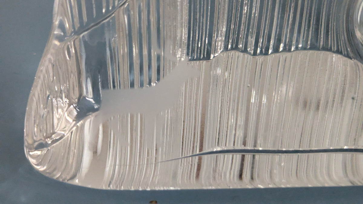 Iittala Kuutamo Tunturilla Koriste-esine / Lasipaino (1983-1991, Valto Kokko)