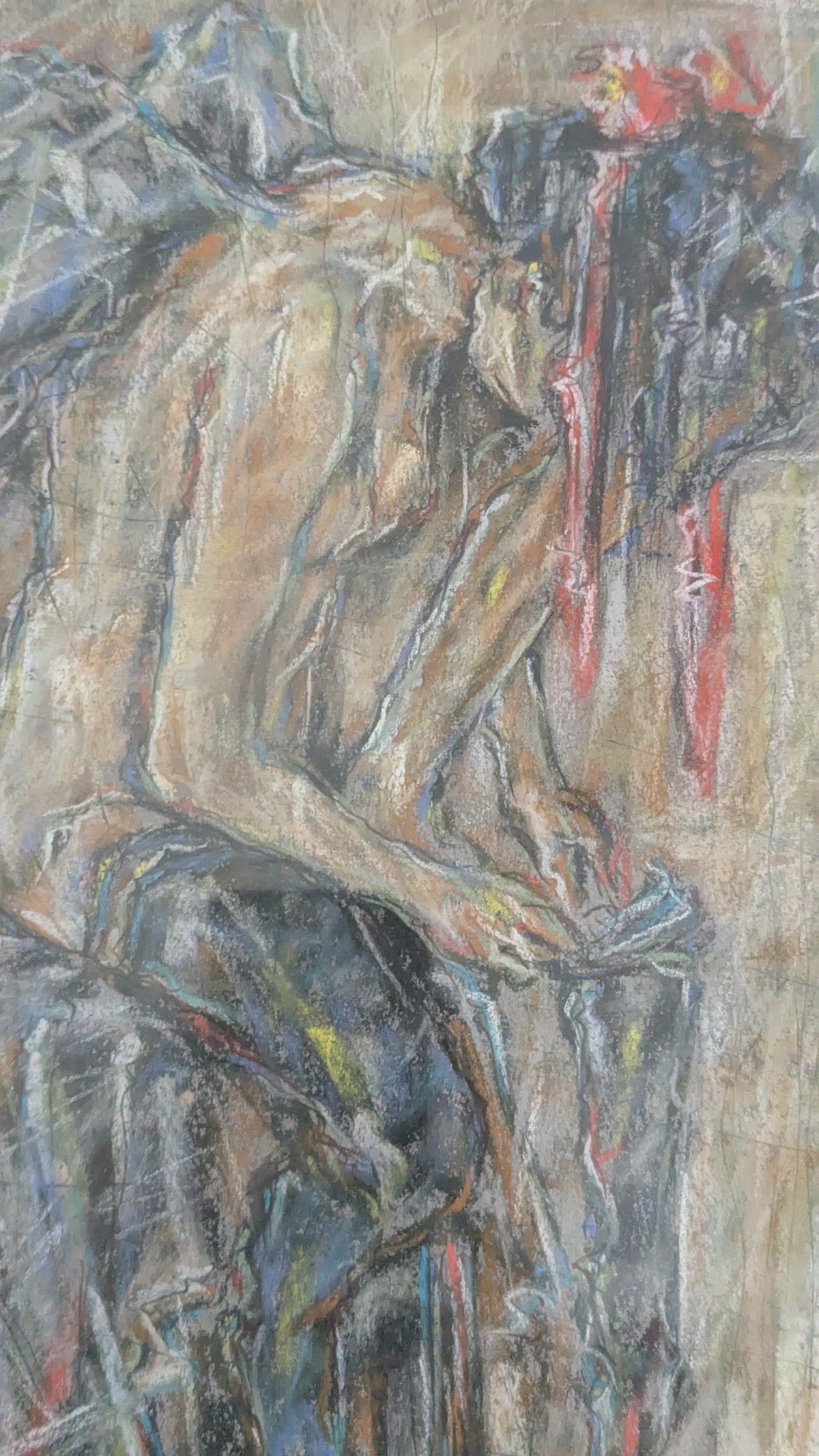 Arja Koskinen - Eksynyt Enkeli (Signeerattu Pastellimaalaus 1995)