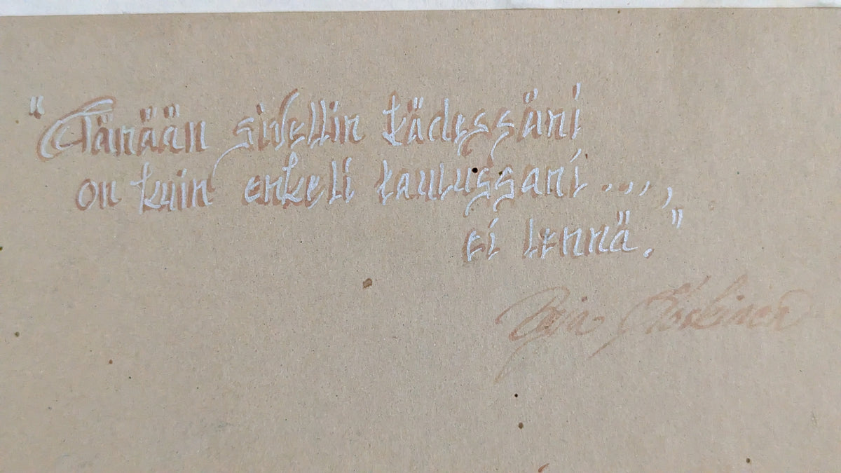 Arja Koskinen - Eksynyt Enkeli (Signeerattu Pastellimaalaus 1995)