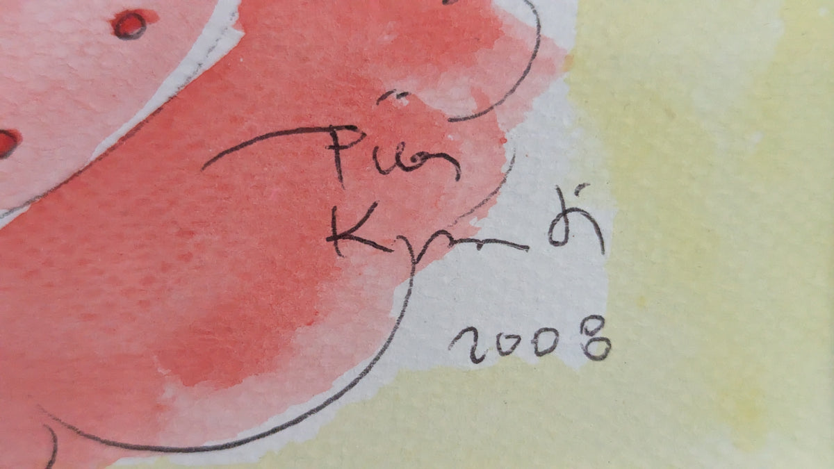 Piia Knuuti - Signeerattu Akvarellimaalaus (2008)
