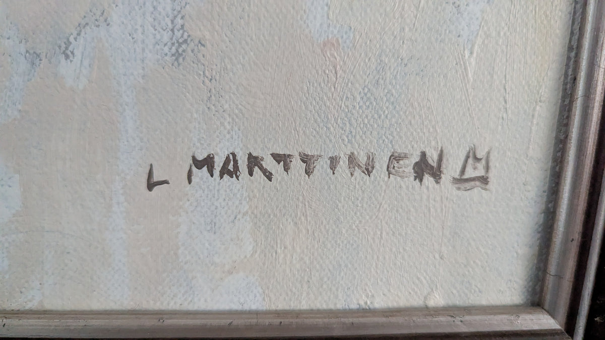 Lasse Marttinen - Signeerattu Öljyvärimaalaus