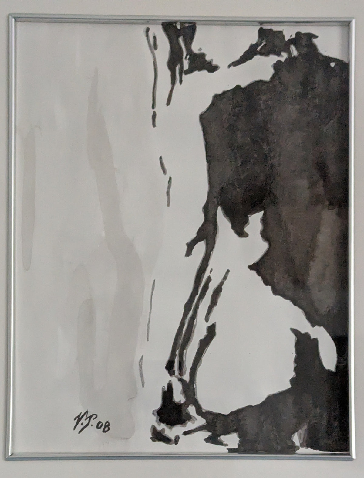Vladan Popović - In The Light (Signeerattu Sumi-e Maalaus 2008)
