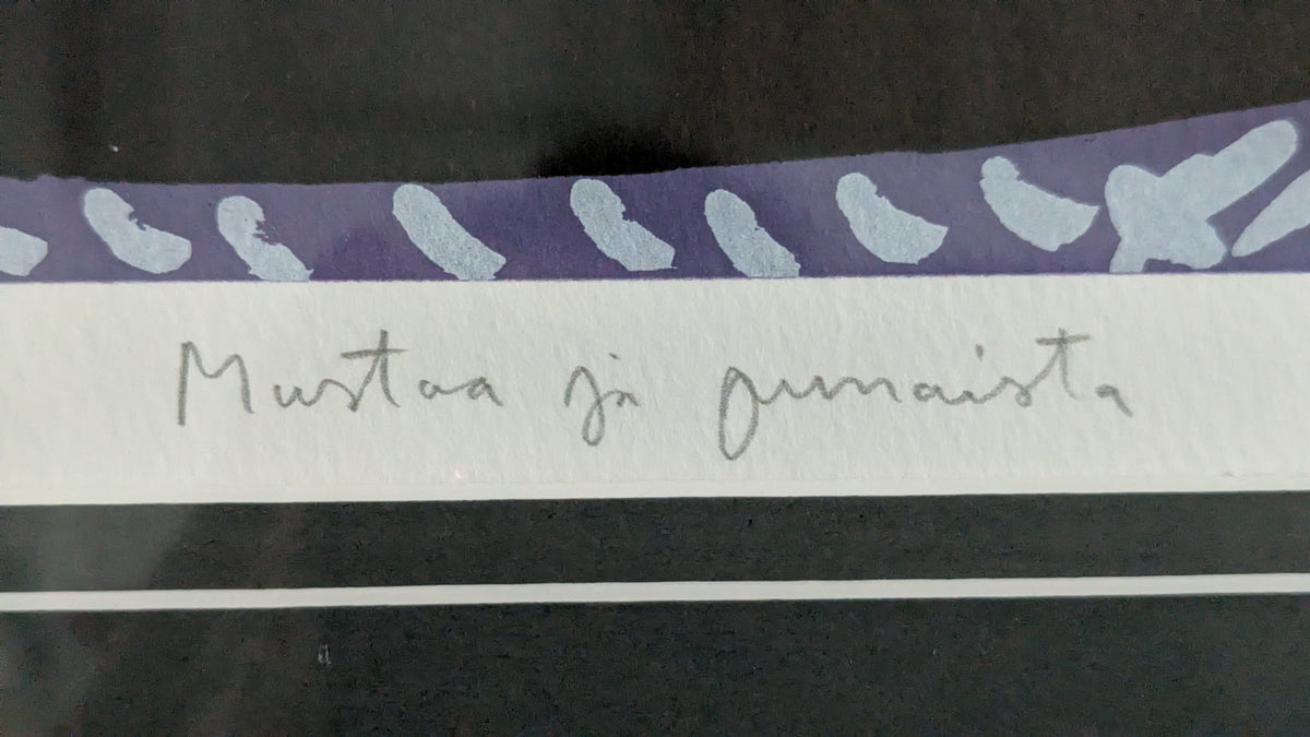 Sami Rinne - Mustaa ja Punaista (ISO Signeerattu Litografia 2004)