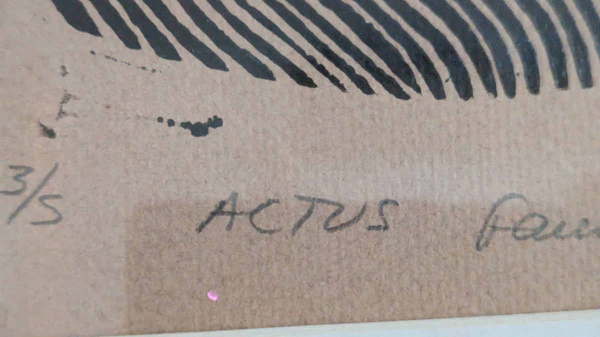 Fanni Favén - Actus (Signeerattu Grafiikka 1993)