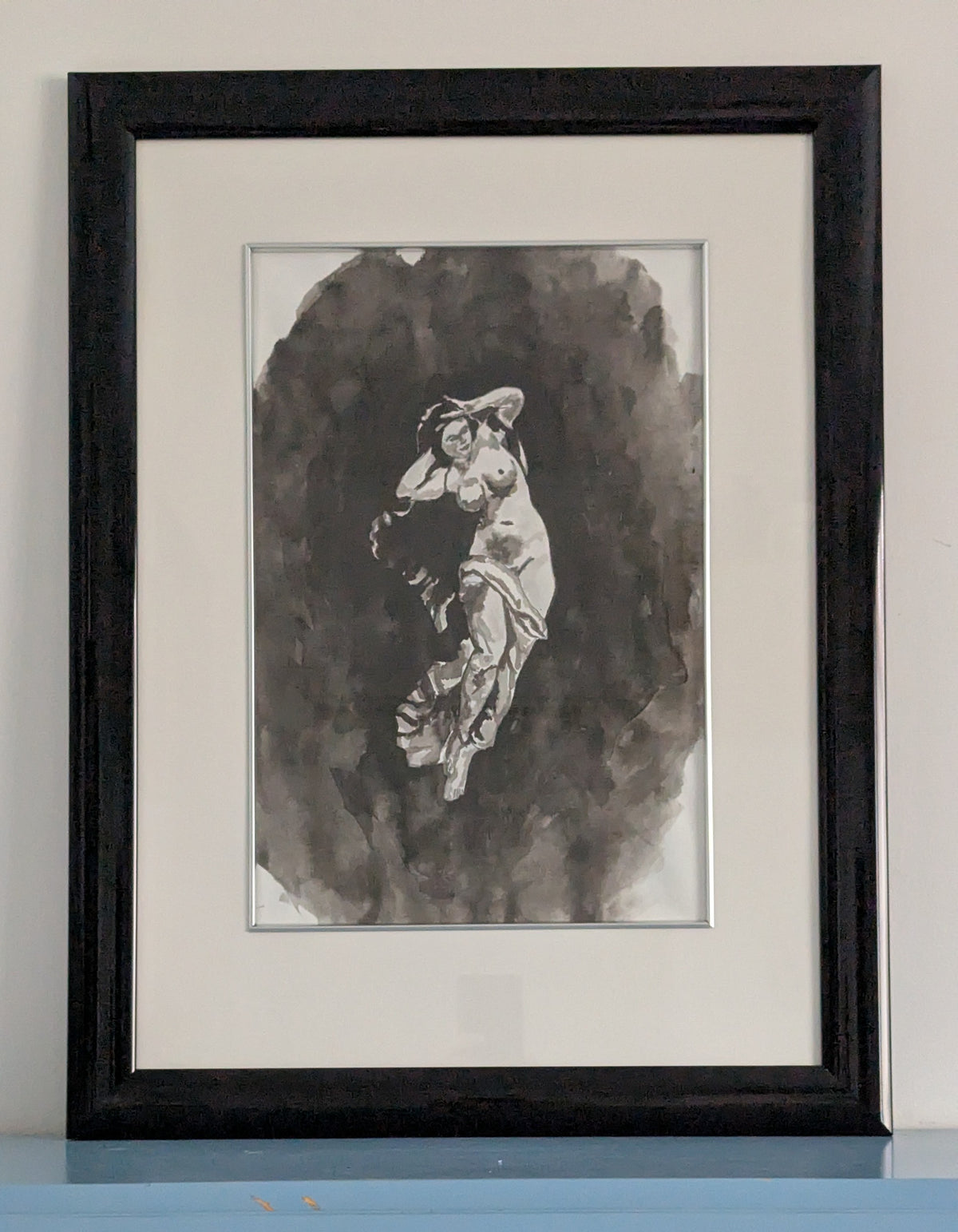 Vladan Popović - Nymph II (Signeerattu Sumi-e Maalaus 2008)