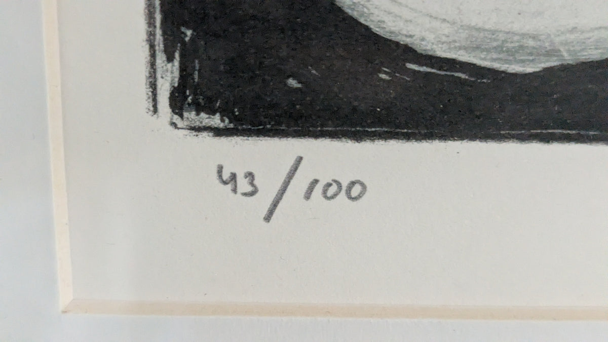 Jan Kenneth Weckman - Scen (ISO, Signeerattu Litografia 1989)