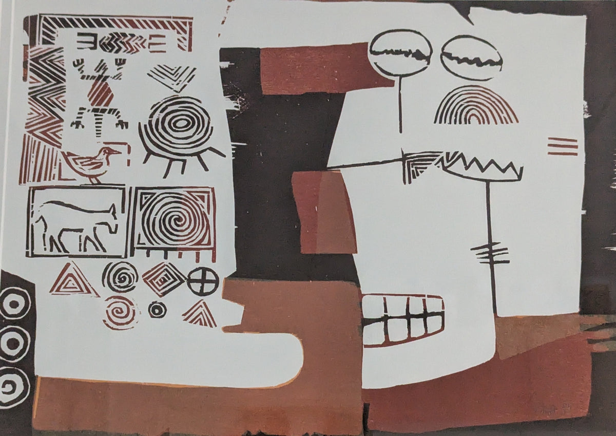 Kra N'Guessan - Annibé Tran / Living Together (Signeerattu Grafiikka 1999)