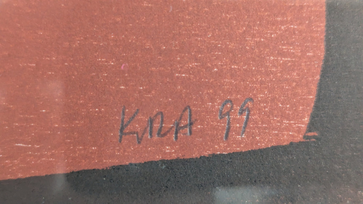 Kra N'Guessan - Annibé Tran / Living Together (Signeerattu Grafiikka 1999)