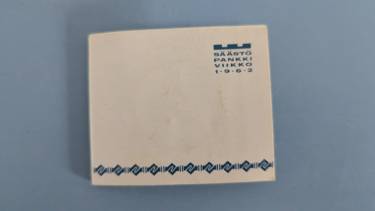 Säästöpankkiviikko 1962 - P.E. Svinhufvud Mitali (Turun Työväen Säästöpankki)