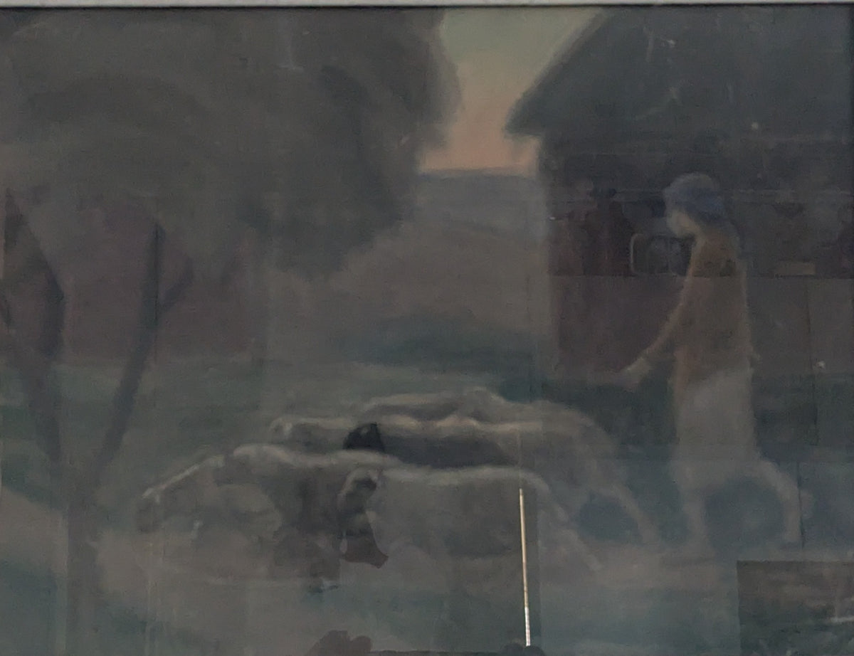 Viljo Hurme - Signeerattu Akvarellimaalaus (1916)