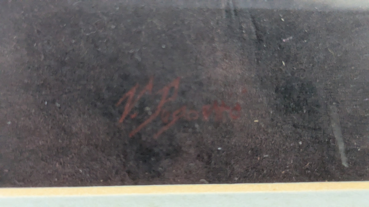 Vladan Popović - Silta (Signeerattu Akvarellimaalaus 2007)