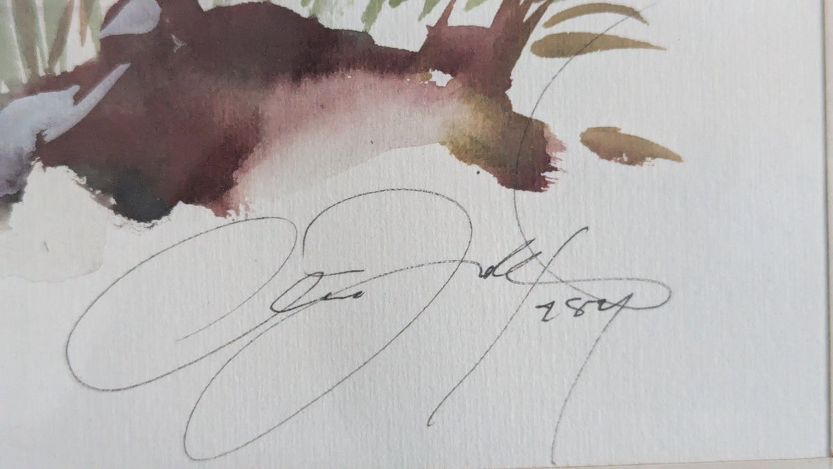 Olli Joki - Signeerattu Akvarellimaalaus (1984)