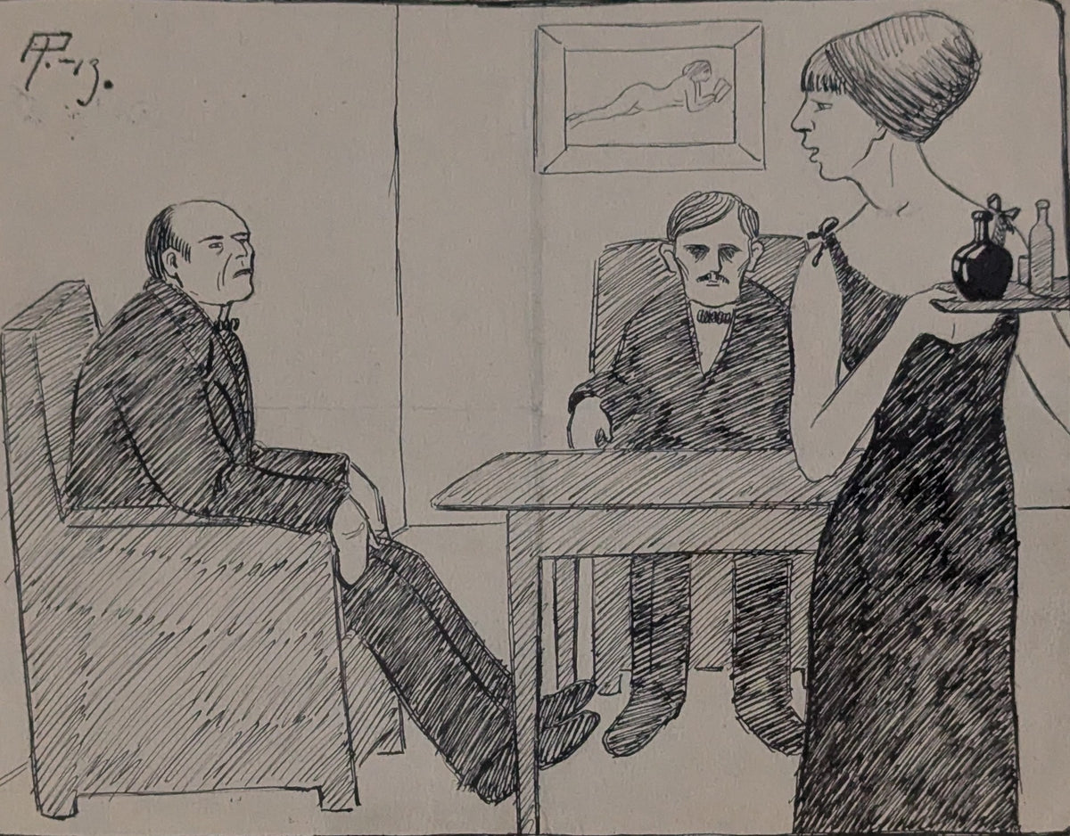 Alexander Paischeff - Signeerattu Tussityö (1913)