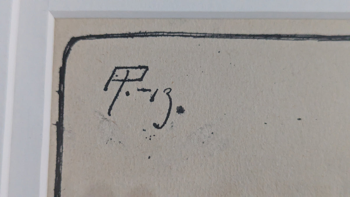 Alexander Paischeff - Signeerattu Tussityö (1913)