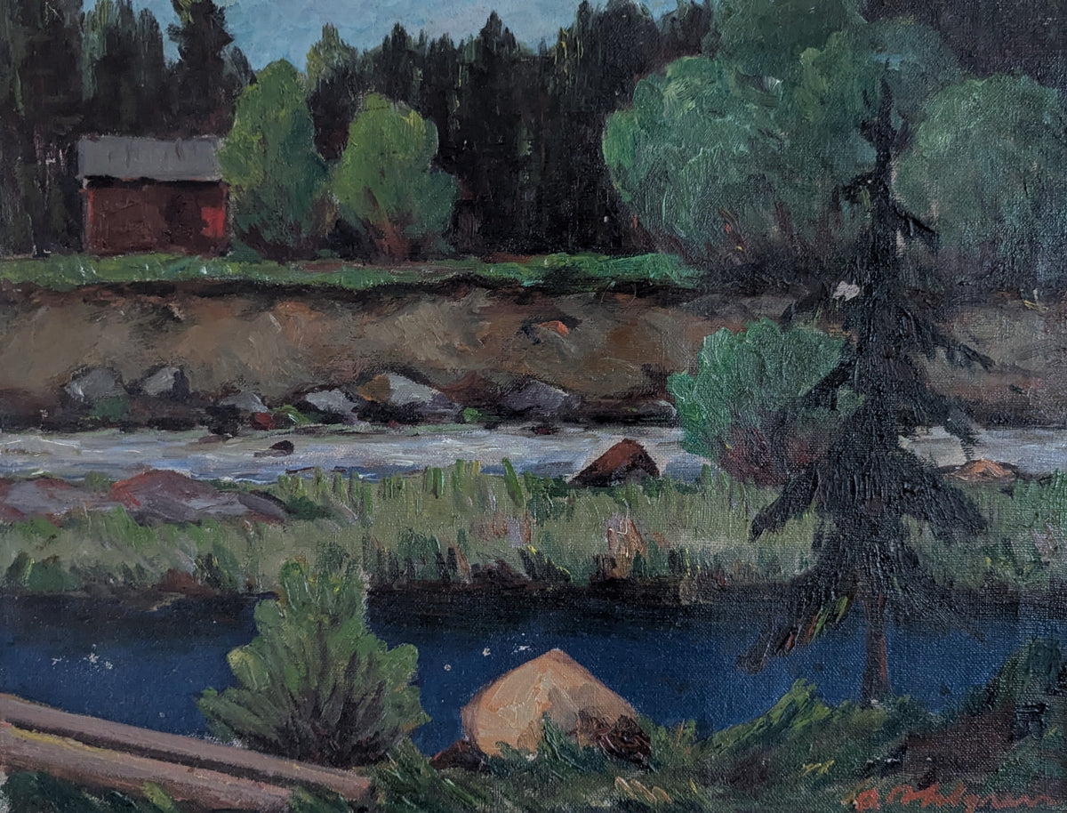 Olavi Ahlgren - Signeerattu Öljyvärimaalaus