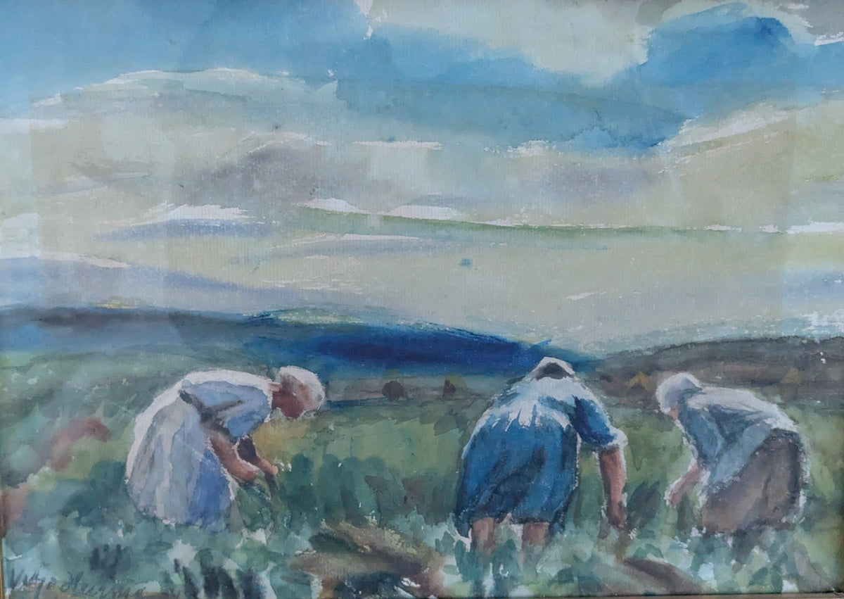 Viljo Hurme - Signeerattu Akvarellimaalaus (1942)