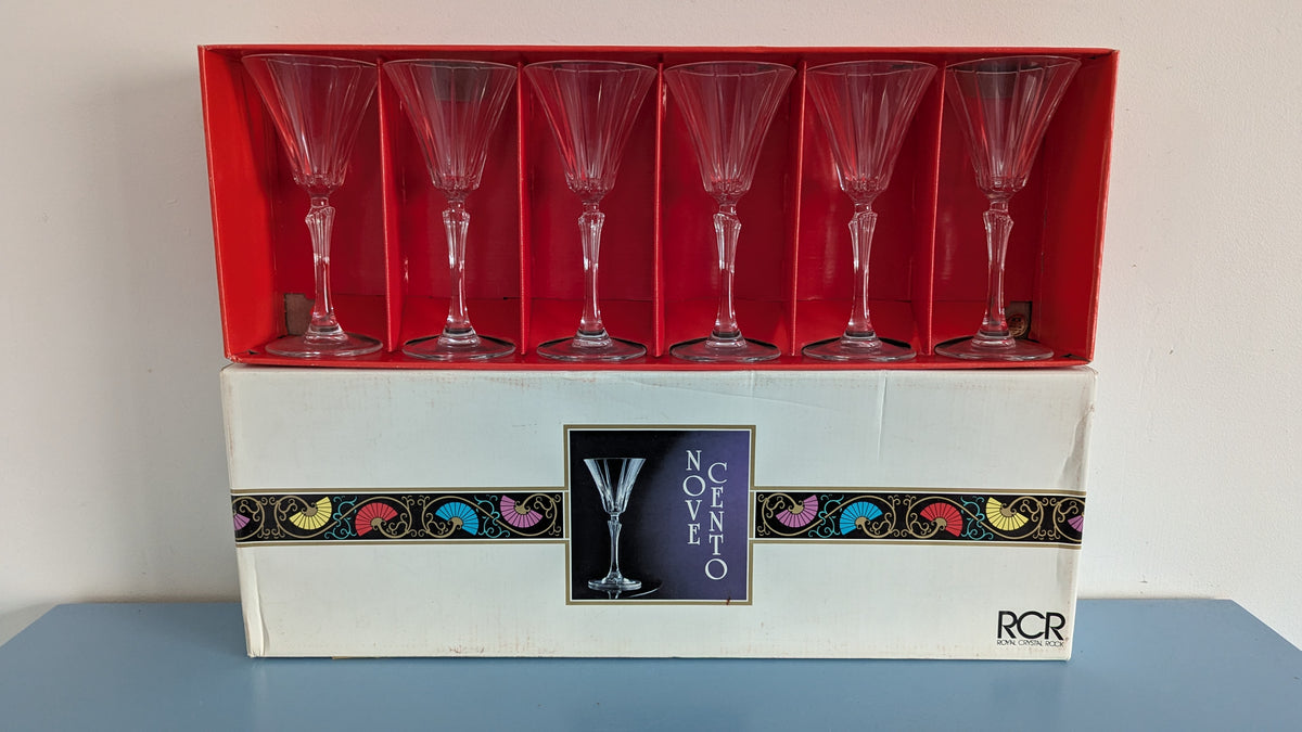 Royal Crystal Rock (RCR) - Novecento Valkoviinilasi (6kpl, Alk. Pakkauksessa)
