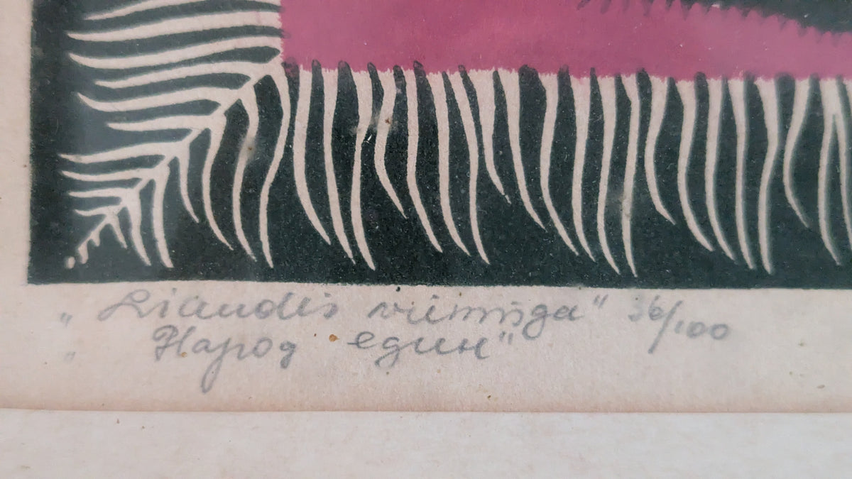 Aldona Skirutytė - Liaudis Vieninga (Signeerattu Lino 1970)