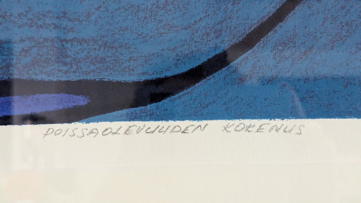 Juhani Palmu - Poissaolevuuden Kokemus (Signeerattu Serigrafia)