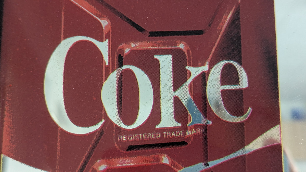 Tom Liddell - Coke Tank Mainospeili / Baaritaulu (1980-luku)