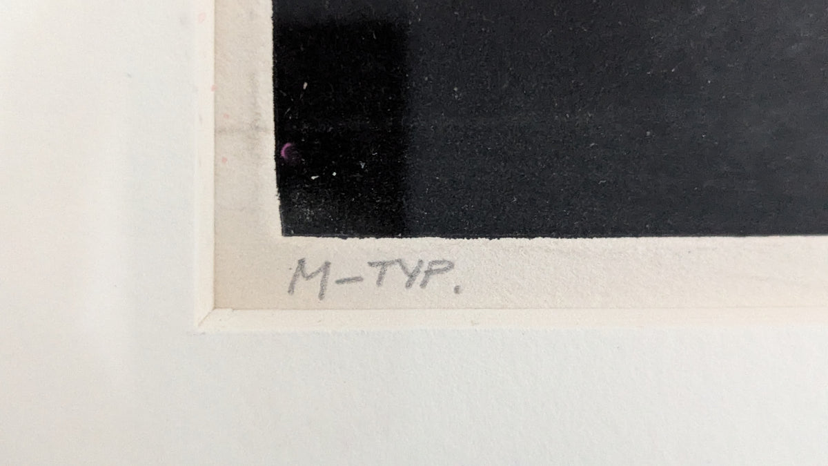 Hilkka Jelve - Signeerattu Puupiirros (Monotypia, 1958)