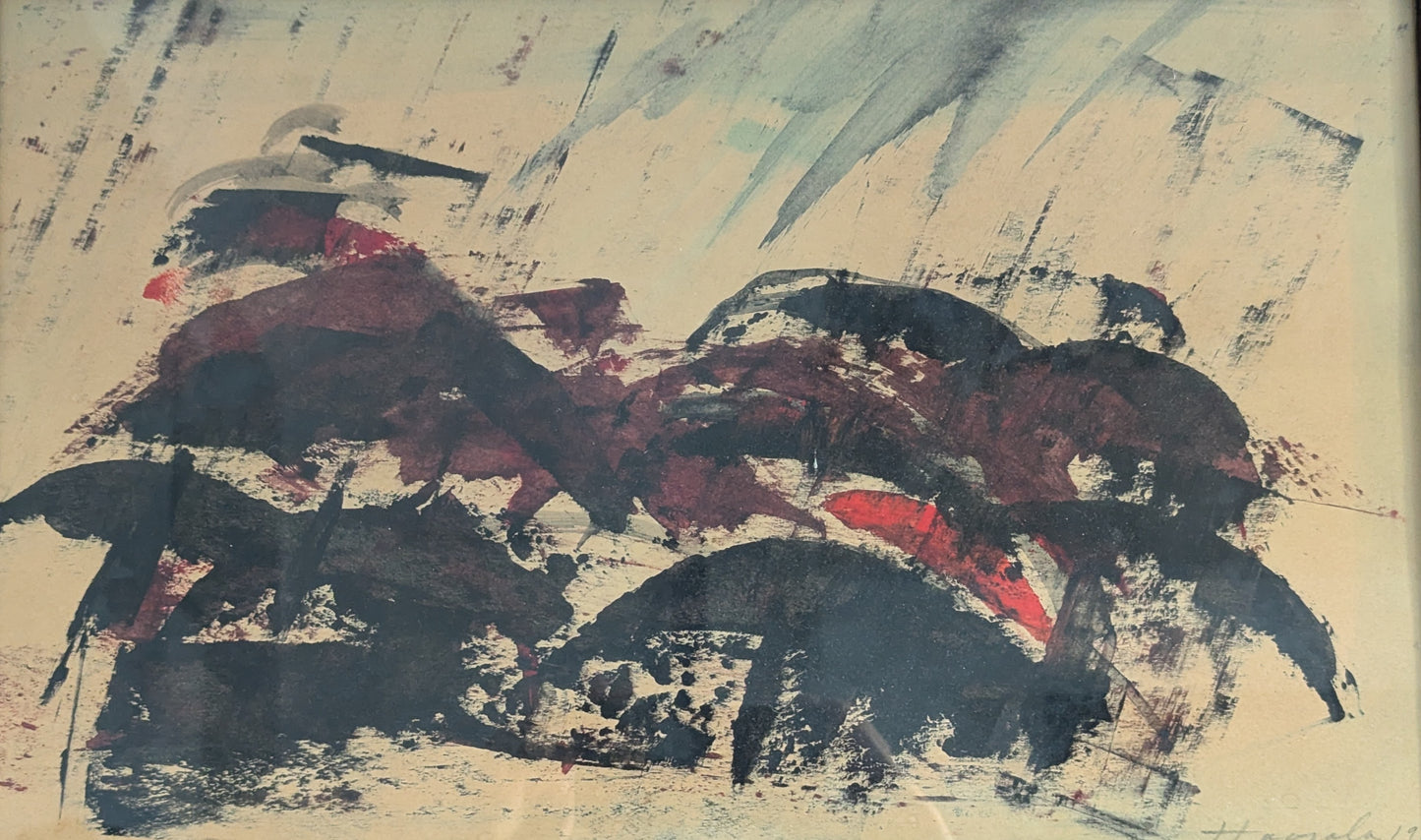 Olavi Haarala - Signeerattu Akvarellimaalaus (1962)